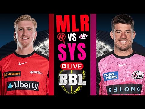 BBL live - Melbourne Renegades vs Sydney Sixers Live | BBL live match today | Big Bash league live