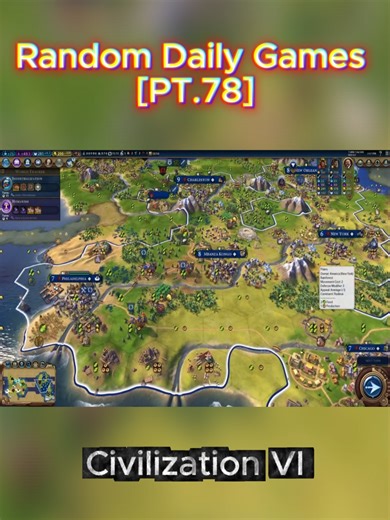 Random Daily Games - Civilization VI [PT.78] #randomdailygames #civilizationvi #civilization6 #strategygame #4xgame #pcgaming #turnbasedstrategy #videogiochi #gamingitalia #shorts #gamingshorts #gamingcommunity #schedax
