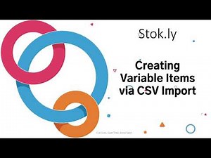 Creating Variable Items via CSV Import