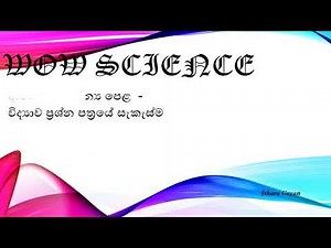 Structure of O/L Science Paper - INTRODUCTION
