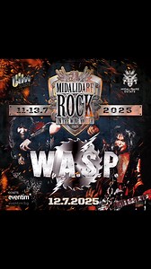 See you July 12th at Midalidare Rock in the Wine Valley in Mogilovo, Bulgaria! Tickets https://bnds.us/r0zzt7 #waspnation #wasp #blackielawless #hardrock #heavymetal #80smetal #bravewords #blabbermouth #monstersofrock #classicrock #loudwire #metalhammer | W.A.S.P. Nation (Official)