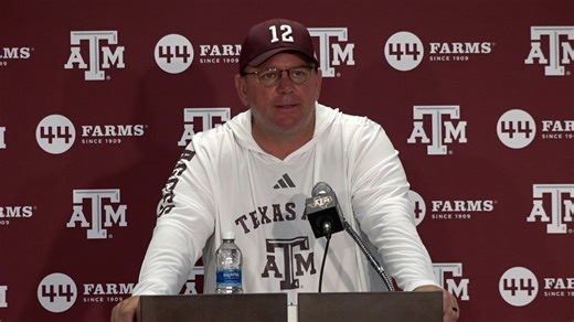 Press Conference: Elko, No. 3 Aggies react to shutting out Samford