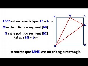 Exercice sur le théorème de Pythagore niveau 3AC