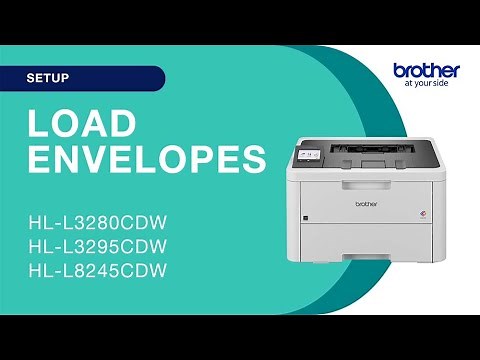 Loading envelopes into the Brother HLL3280CDW