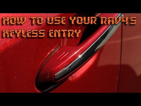 How to use your Rav4's Keyless Entry