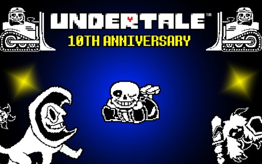 【UNDERTALE 10th Anniversary】传说之下10周年纪念官方和平线Sans与Mr.Sunshine和Abberant战通关(附带链接)