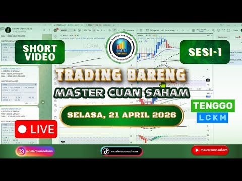 EDUKASI MASTER CUAN SAHAM || SELASA, 21 APRIL 2026 || JANGAN LUPA SIANG INI‼️