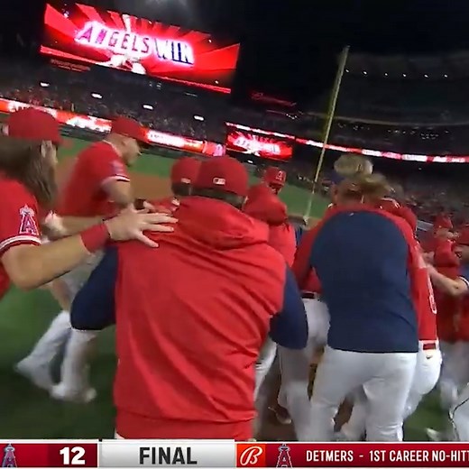 ABSOLUTE SCENES! A Los Angeles Angels rookie has achieved one of sport's greatest feats, pitching a complete game no-hitter. | FOX Sports Australia
