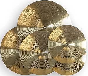 HAIRIESIS Cymbal Exquisite Alloy Cymbal Set 14"/16"/18"/20" 5 Pieces Drum Cymbal Drum Practice Cymbals