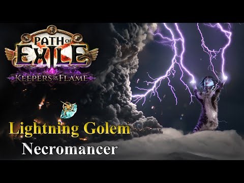 PoE 3.27 (Keepers of the Flame) - 150m DPS Lightning Golem Necromancer build guide