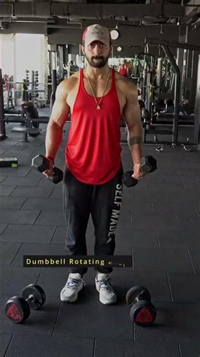 Bicep Rotating curls #biceps #arms #armsday #muscle #shorts