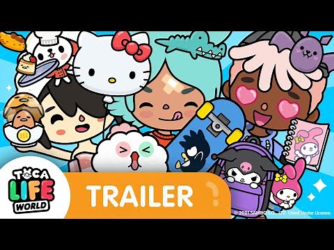 SOMETHING CUTE HAS ARRIVED 🍎 | Hello Kitty and Friends Furniture Pack Trailer | Toca Life World