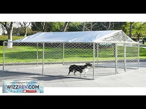 10x10Ft Outside Dog Kennel with Waterproof Outdoor Dog Enclosure for Large Dogs Review