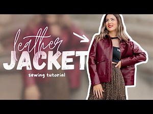 Sewing a LEATHER jacket from scratch! (part 1) - THISISKACHI DIY