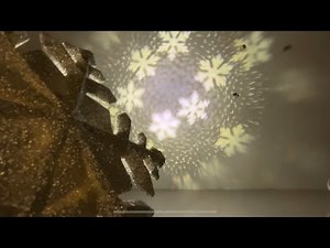 LED snowflake projector tree topper