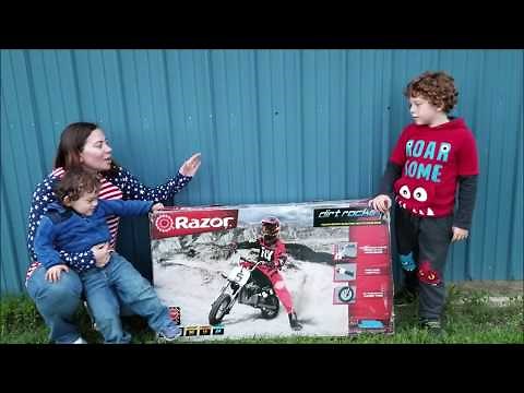 RAZOR MX350 24-Volt Dirt Rocket Electric Motocross Bike unboxing & testing