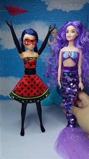 satisfying & unboxing purple mermaid & ladybug