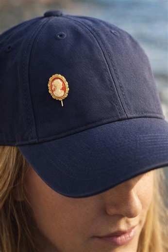 Vintage Cameo Stick Pin Gold Tone Victorian Style Lapel Hat Pin 3” Long - Etsy