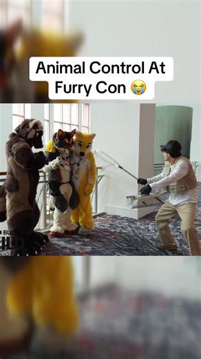 Animal Control At Furry Con 😭 #fyp #viral #funny #pranks #davidbove | furry con