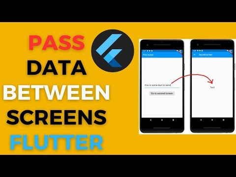 Flutter Passing Data Between Screen | Stateful & Stateless Widgets