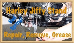 Jiffy Kickstand Harley Repair-Removal-Spring-Grease-Service