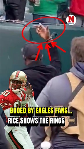 4K views · 23 reactions | RICE ANSWERS BOOS WITH A MIDDLE FINGER RING  #Eagles #NFL #Football #sports | Marca in English | Facebook