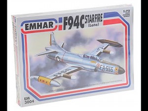 Emhar 1 72nd Scale Lockheed F 94C Starfire Build Progress Video