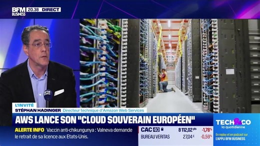Stéphan Hadinger (Amazon Web Services) : AWS lance son "Cloud souverain européen" - 19/01