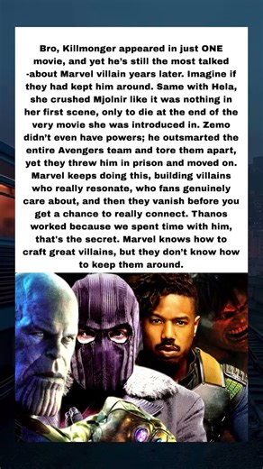 Name a Marvel villain who got the screen time they deserved. Besides Thanos. I’ll wait. #mcu #shorts
