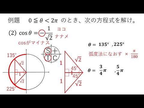 数学Ⅱ 三角関数 第６回 「sin,cos,tanを含む方程式」
