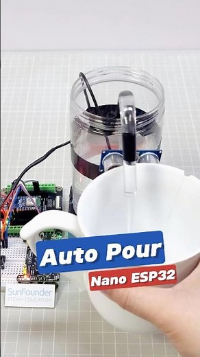 Built a Smart Water Pump with Arduino – It Detects Distance! #arduino