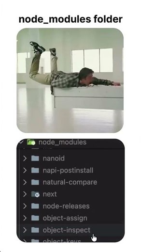node_modules folder 🤣 #frontendcourse #codingandprogramming #funny #computerprogramming #duet #fyp