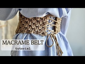 DIY: Stylish Macrame Corset Belt Tutorial