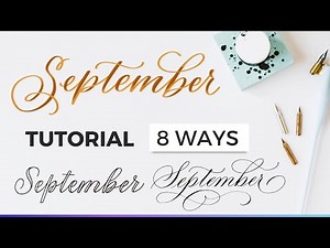 How To Write September in Calligraphy + Hand Lettering [TUTORIAL] #calligraphytutorial #september