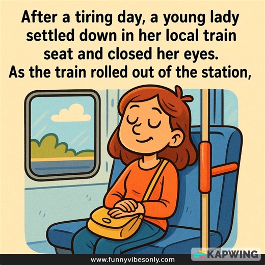 After a long day, a young woman finally sank into her train seat and closed her eyes. 😴 Moments later, the man beside her pulled out his phone and started talking — very loudly: “Hi sweetheart, it’s Joe. I’m on the train.” “Yes, I know it’s six-thirty, not four-thirty, but I had a long meeting.” “No, honey, I wasn’t with Mary from Accounts, I was with…” What happened next had the entire train listening. 😂 👉 Brilliant continuation in the first comment. | Happy Vibes Factory
