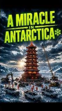 A miracle in Antarctica. Full pagoda construction video #timelapse #construction #pagoda