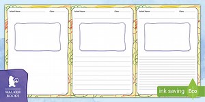 Michael Rosen Poetry Competition: Writing Frame and Entry Form