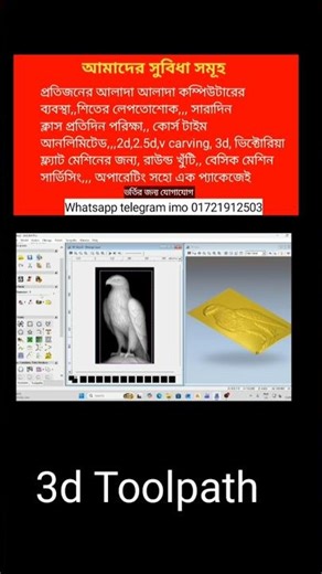 3d Toolpath Artcam 2008 #cnc #facts #cncsoftware #artcam #cncdesign