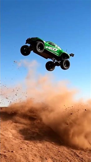 Green Machine takes FLIGHT! ✈️ Epic RC Bashing