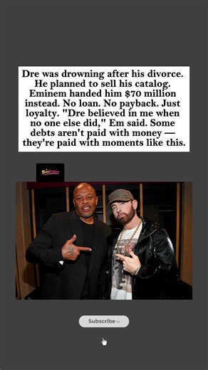 Eminem Gave Dr. Dre $70 Million to Stop Him from Selling His Catalog