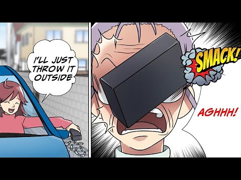 Some delinquents tossed an ashtray out the window and hit an old lady! [Manga Dub]