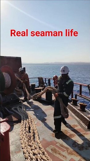Mooring Rope Preparation 🚢#shorts #ship #mooring #rope #seaman #merchantnavy #lifeatsea #shipping