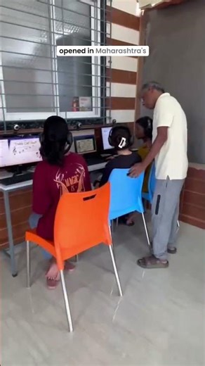Students Learning Computer Skills at Abhilasha Foundation