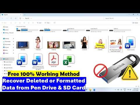 Recover Deleted or Formatted Data from Pen Drive & SD Card (Free 100% Works)