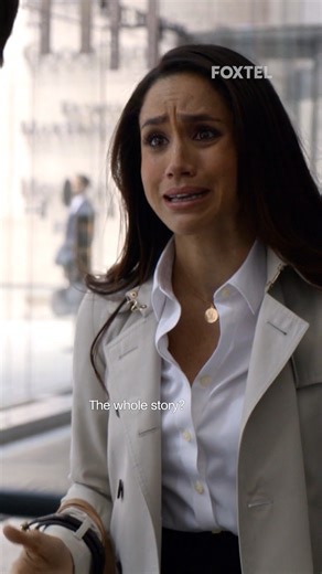 Foxtel | You think my face looks bad, you should see the other guy 🤕 #Suits #MeghanMarkle #RachelZane #PatrickJAdams #MichaelRoss #WhatToWatch #Foxtel | Instagram