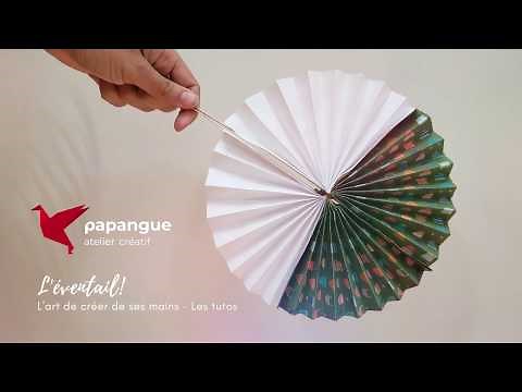 Tutoriel DIY enfants : créer des Éventails en papier / Fan