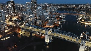 Aerial View On Downtown Vancouver Night Stock Footage Video (100% Royalty-free) 1105375229 | Shutterstock