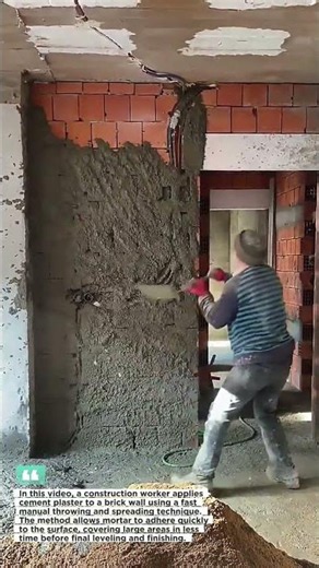 This Wall Plastering Method Is Incredibly Fast! 🇺🇸 | Construction Productivity Hack