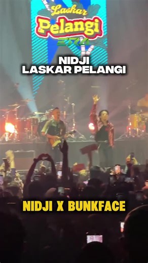 Selepas hujan pasti hadir pelangi, namun malam ini selepas Revolusi pasti hadir LASKAR PELANGI @nidjiofficial #sharera #eraradiono1palinglegit #nidjixbunkface