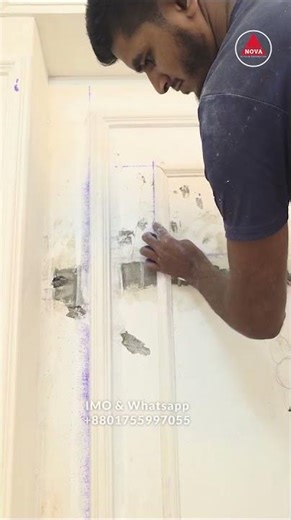 Stylish Wall Decoration with Gypsum Border Modern Interior Design Nova Gypsum Decoration